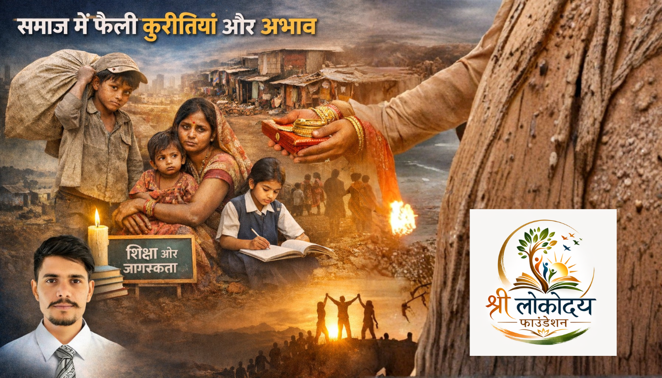 समाज में फैली कुरीतियाँ और अभाव: एक गंभीर चुनौती, जागरूकता ही समाधान का मार्ग